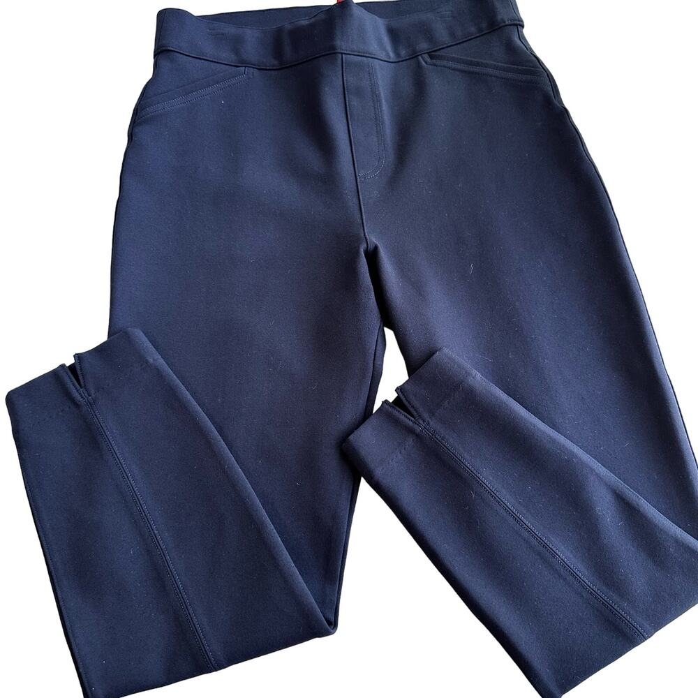 Spanx The Perfect Pants Sz XL Navy Blue Ankle Backseam Skinny 20251R